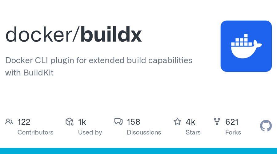 Docker Buildx releases page logo generated by GitHub